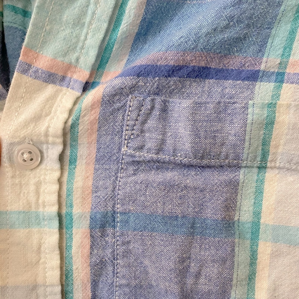 Long Sleeve Button Up Plaid Shirt